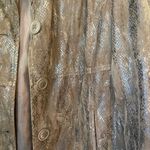 Erin London Women's snake print Jacket size Large Tan Photo 1