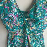 Sunsets California Paradise Paisley Floral Tankini Size 32D/34C NWT Green Photo 4