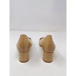 Aquatalia Kiaraa Heels Brown Leather Embossed Croc Pointed Toe Sandals US 5.5 Photo 7