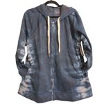 Lane Bryant LIVI Active Sweatshirt Full Zip Tie Dye Hoodie Blue White 18/20 New Photo 2