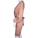 Love Tree  Dress Womens Medium Blush Pink Sweater‎ Wrap Surplice Ribbed Cozy Knit Photo 2