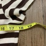 Cato Brown & White Striped Small Hoodie Top Photo 6