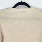 Madewell  Womens Beige‎ Merino Wool Long Sleeve Cable-knit Sweater Small Photo 5