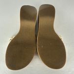 Mudd  Vintage Y2K Cork Platform Sandal Size 9 Raffia Floral Sequins 90s Chunky Photo 8