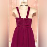 Elegant Strapless Magenta Dress HD Paris Pink Size M Photo 2