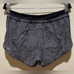 Lululemon  Track Shorts 3” Lined Black/White Size 6 Photo 2