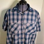 Vintage Northwest Blue Plaid Denim Button Down Shirt Size undefined Photo 2