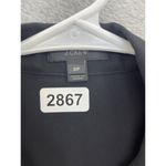 J.Crew Women's Button Up Blouse Solid Black Sheer Long Sleeve Size 2P Petite Photo 6