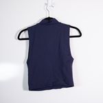 Babaton Aritzia Women's Contour Mock Neck Sleeveless Stretch Tank Top Blue M Photo 3