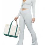 PacSun 1980 PAC WHISPER Active Gray Crossover Flare Yoga Pants Small Photo 0