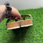 Birkenstock Gizeh Patent Khaki Sandals Photo 6