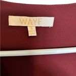 WAYF Burgundy V Neck Floral
Embroidery Bell Sleeve Shift Dress size small Photo 2