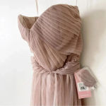 Birdy Grey  Christina Convertible Bridesmaid Dress in Tulle Sandy Taupe S NWT Photo 7