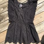 Solitaire NWT  Crochet Babydoll Eyelet Lace Top sz M Photo 4