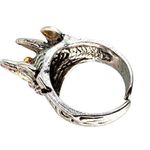 Egyptian Anubis Ring w/ Gold Photo 8