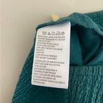 Urban Outfitters Teal Green Linen Blend Strapless Peplum Wide Leg Jumpsuit Small Photo 9