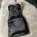 Naked Wardrobe  The Statement Ruched Black Strapless Bodycon Mini Dress Formal S Photo 2
