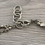 Anne Klein  Vintage Silver Tone Choker Necklace 15" Pearl Style Beads Chunky Photo 3