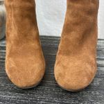 Kensie Brown Suede Bernadette Block Heel Side Zip Knee High Boots 8 Photo 5