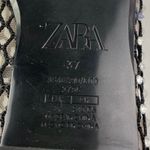 ZARA  Women's Black Mesh Jeweled Rhinestone Round Toe Slip On Ballet Flats Sz 6.5 Photo 5