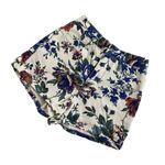 90s Vintage Breaker jeans sportswear floral high waist shorts Multi Size 24 Photo 4