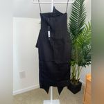 Elliatt MADILYN midi cascade Ruffle Strapless Cocktail Dress size XS. NWT Photo 5