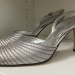 St. John  Metallic Striped Heels Photo 0