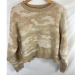 American Eagle Tan Camo Print Sweater Size XS Photo 0