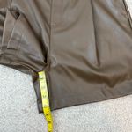 Steve Madden  Faux Leather Relaxed Shorts Coco Brown L Photo 7