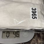 Hartford Women’s Size 4 White Silver Metallic Trimmed Split Neck Linen Dress Photo 7