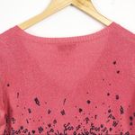Princess Vera Wang Pullover Sweater Dress Pink falling letter graphic design S Photo 14