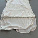 Everybody Talks Sheer Sleeve Dress A Line Mini Size L White V Neck Layered NWT Size L Photo 5