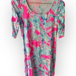Lilly Pulitzer Lilly Lobsters In Love Dress Pink and Blue Patterned Photo 1