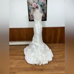 Stunning Allure Bridals Ivory Taffeta Mermaid Wedding Gown! Size 12 Photo 5