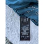 Anthropologie Luzia Cropped Cami Embroidered Beaded Teal Floral Boho Size Xs Photo 6