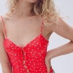 ZARA NWT Bodysuit red with white stars /Satin Effect Star Bodysuit Red Photo 1