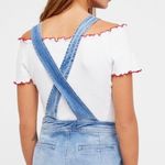Free People Old School Love Jumper Denim Overalls Jean Dress Photo 2