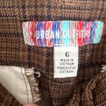 Urban Outfitters Women's Glen Plaid Trousers Flare size 6 Academia Brown Black Photo 5