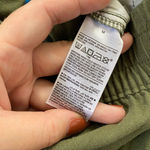 Old Navy  Khaki Green Wide Straight Leg Casual Minimalist Elegant Linen Pants M Photo 7