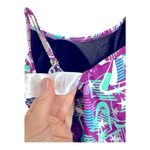 On the Beach Women’s Purple and Blue Floral Swimsuit, Sz 14 Photo 1