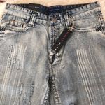 Miste Blue distressed long jean denim shorts‎ Size 32 Photo 2