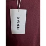 Fenjar Women's Empire Waist Drape Tie Midi‎ Flattering 3/4 Sleeve Dress Size XL Red Photo 3