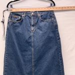 Calvin Klein  Jeans Denim Midi Skirt Blue 8 Photo 9