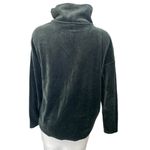 Banana Republic Black Velvet Velour Long Sleeve Turtleneck Sweater Top Size M Photo 1
