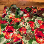 Christopher & Banks Floral Blazer Jacket Womens XL Red Green Flower fall coat Photo 1