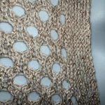 EXPRESS Open Knit Dolman Sleeve Crop Sweater Ivory With Gold Threading NWOT XS Photo 3