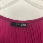 East 5th  Ruffle Pleated Button Down Pink Chiffon Top Size M Photo 1