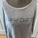 Spyder  heathered gray crewneck long sleep relaxed style shirt Photo 2