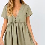 Princess Polly Maritime Mini Dress Olive Photo 0