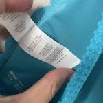 Aerie Size S Blue Scalloped Edge Triangle Back Tie Swim Top Spring Summer Beach Photo 4